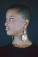 Boucles d'oreilles en Poids Akan et cauris