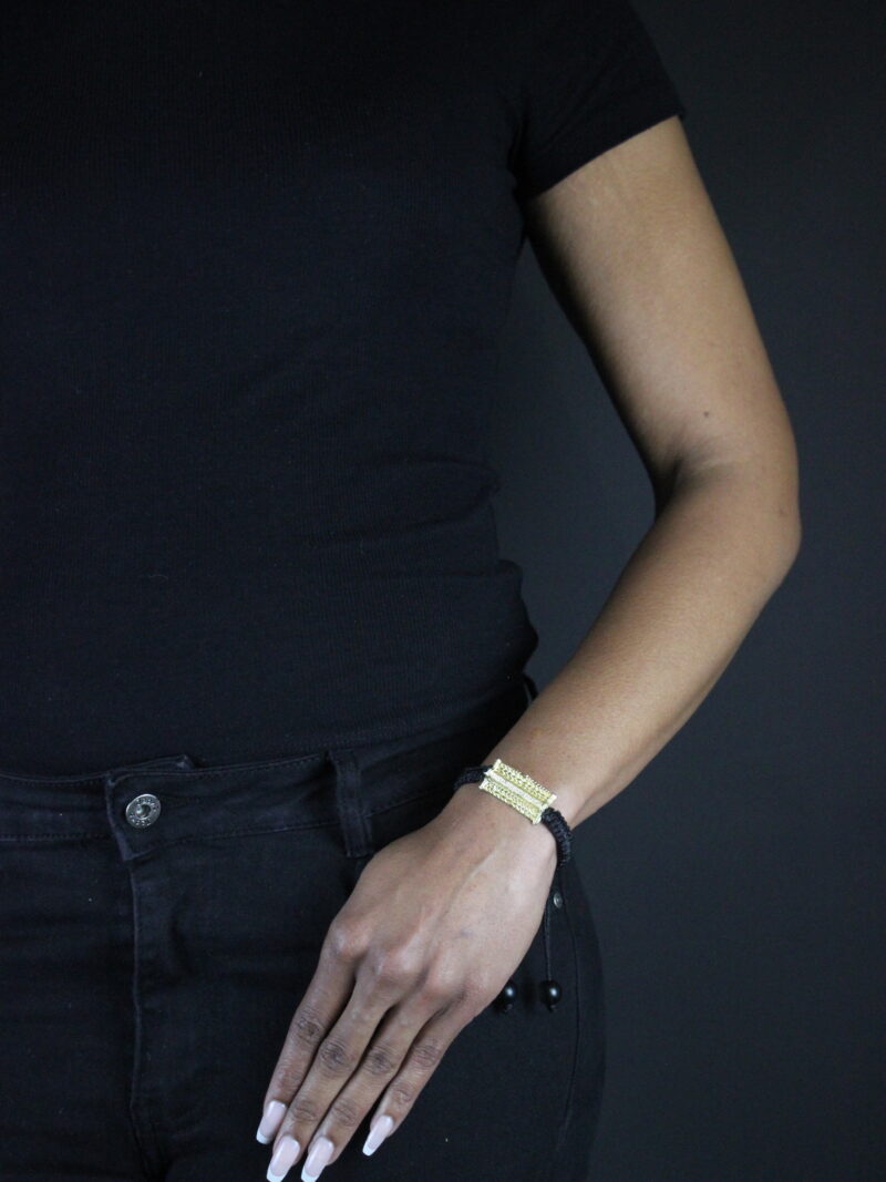 Bracelet cordon et Poids Akan