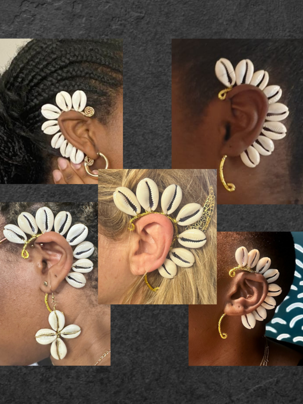 Bijou d'oreille en cauris