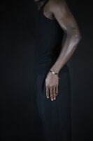 Bracelet cordon ficelle et Poids Akan Soleil