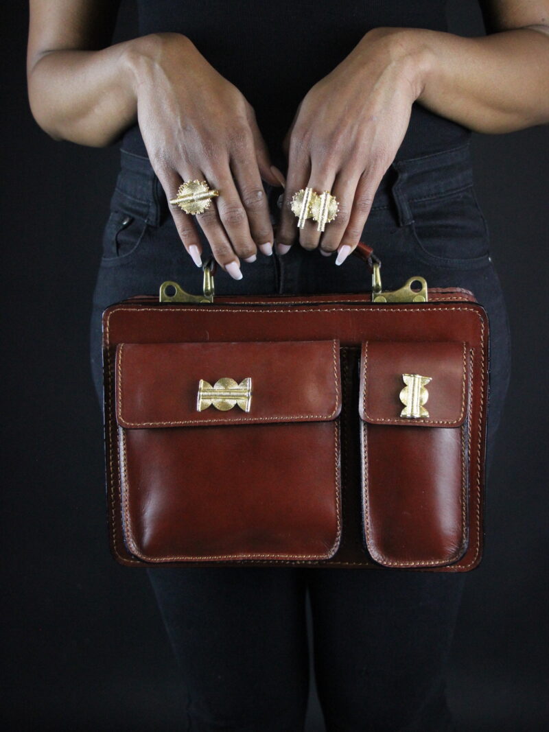 Cartable Akan Prestige marron