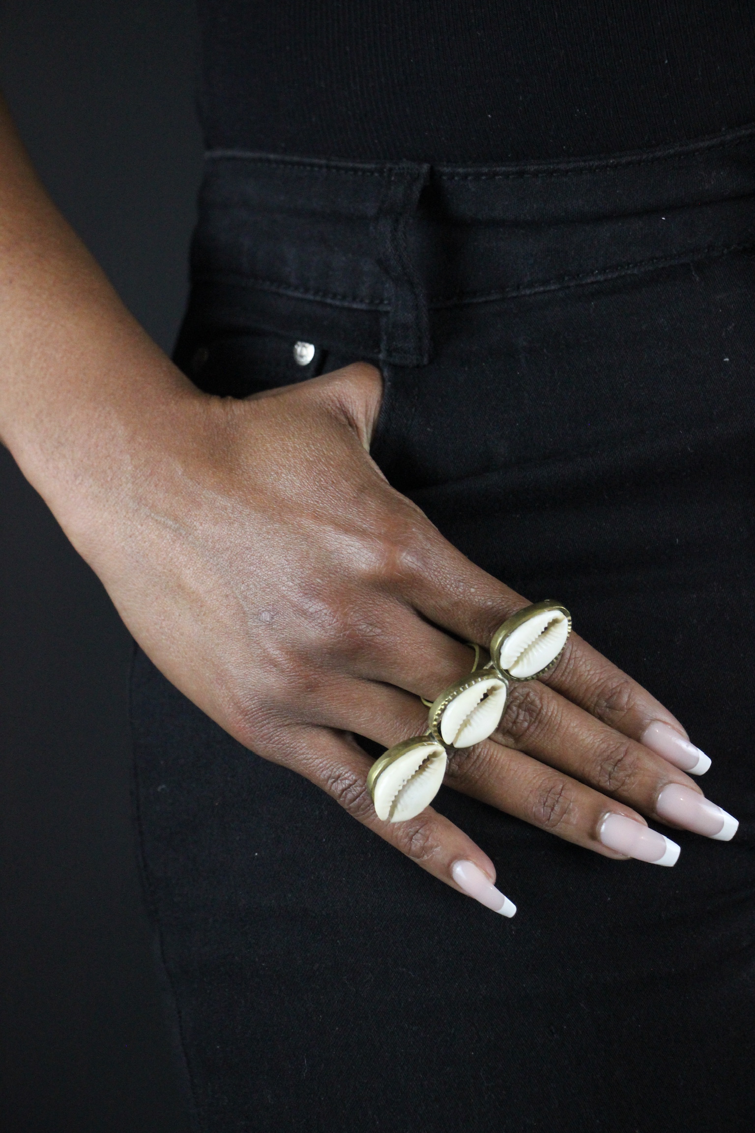 Bague avec trois cauris