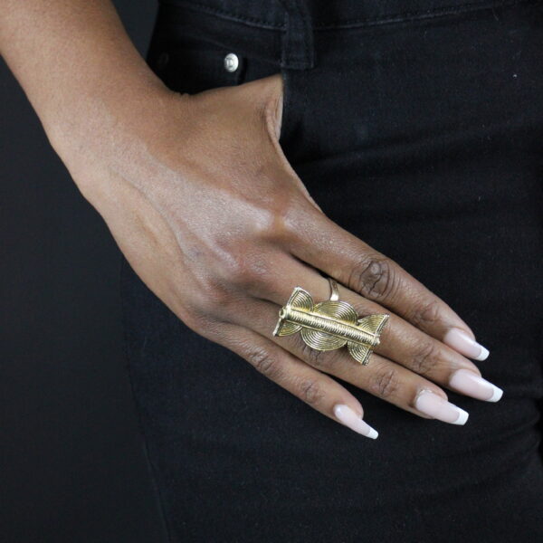 Bague en Poids Akan Tamtam