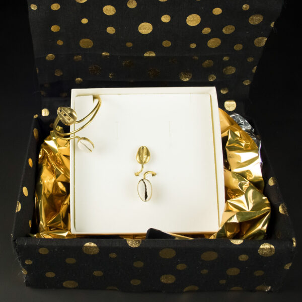 Coffret Bague et Bracelet – Coffret Cauris Jumeaux