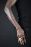 Bague En poids Akan - Roue marine - Bague unisexe