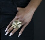 Bague en Poids Akan-Grande Bague Soleil